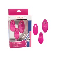Silicone Nipple Clamps with Remote - Pink