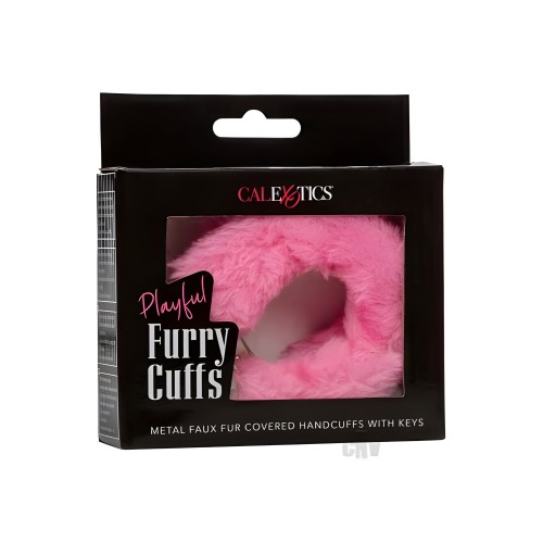 Playful Furry Cuffs Pink - Fun and Comfortable Restraints