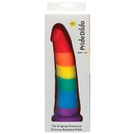 Dildo Realista Silicona Arcoíris Pride