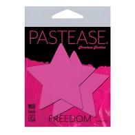 Pastease Basic Star Black Light Reactive - Neon Pink O/S
