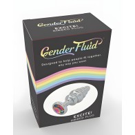 Gender Fluid Excite! Ribbed Plug - Silver