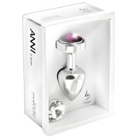 Bling Diogol Anni Butt Plug Magnetic Stone Clear Red