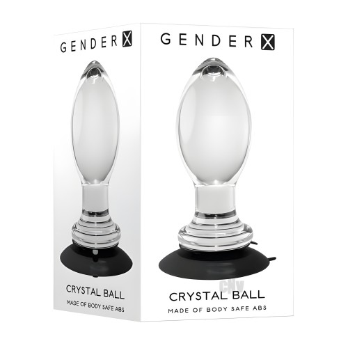 Butt Plug Crystal Ball Gender X - Satisfacción Profunda