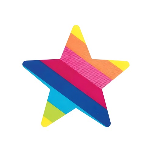 Rainbow Starz Pasties - Fun Self-Adhesive Accents