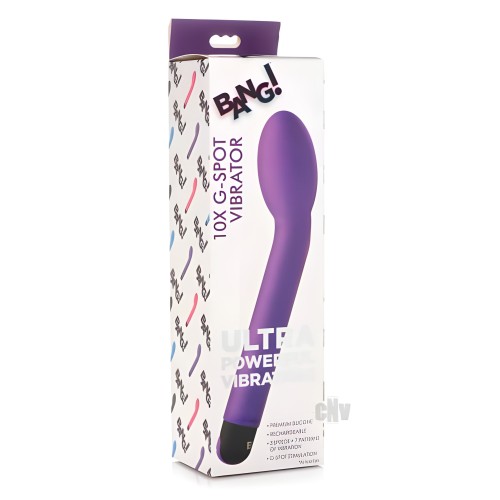 Bang 10x Vibrador G-spot Púrpura - Placer Máximo