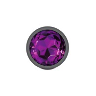 Cheeky Charms Round Purple Butt Plug for Comfort and Allure