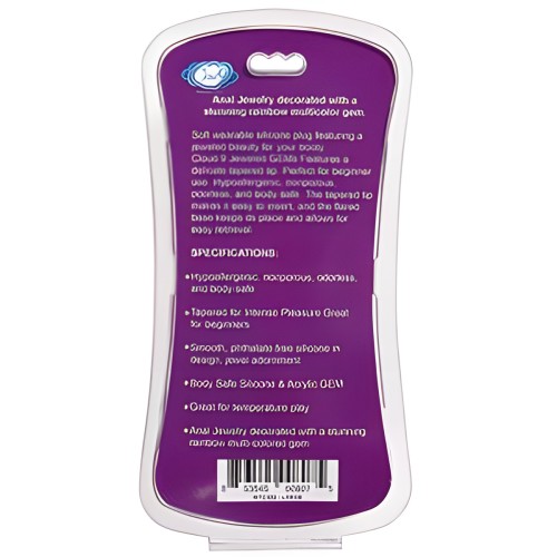 Cloud 9 Gems Black Silicone Anal Plug - Safe Pleasurable Experience