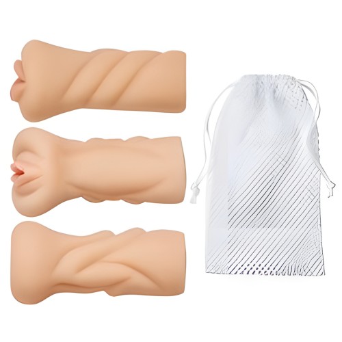 Kit de Masturbadores Cloud 9 Trio Strokers Vagina, Trasero, Boca