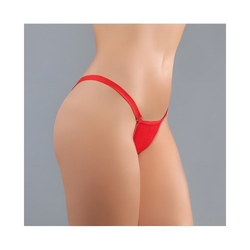 Adore Between The Cheats Wetlook Panty Red