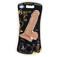 Pro Sensual Silicone Dong with C-Rings