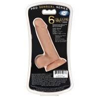 Pro Sensual Silicone Dong with C-Rings