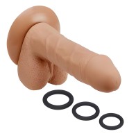 Pro Sensual Silicone Dong with C-Rings