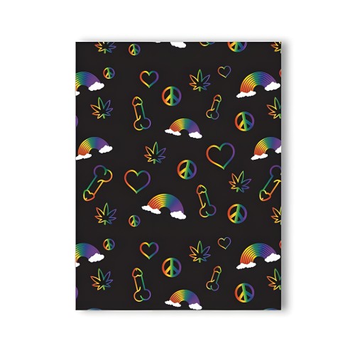 Rainbow Penis Greeting Card for Fun Occasions