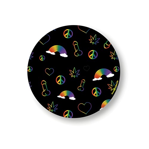Rainbow Penis Naughty Sticker - Pack Of 3