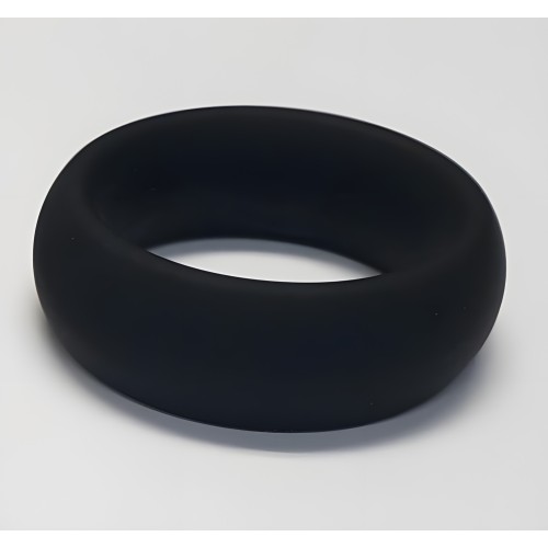 Wide Silicone Donut Ring - Black
