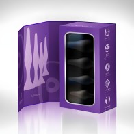 Set de 4 Piezas de Tapones Anales Edonista Alessandra Negro