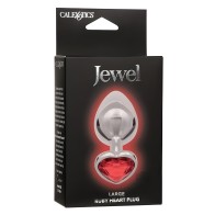 Jewel Large Ruby Heart Plug