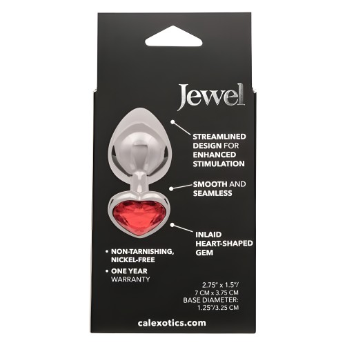 Jewel Large Ruby Heart Plug