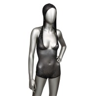 Hooded Deep V Bodysuit for Women