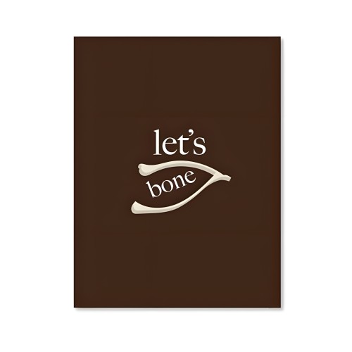 Bone Greeting Card - Playful Holiday Wishes