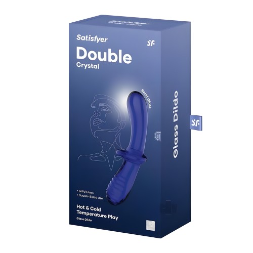 Satisfyer Double Crystal Light Blue