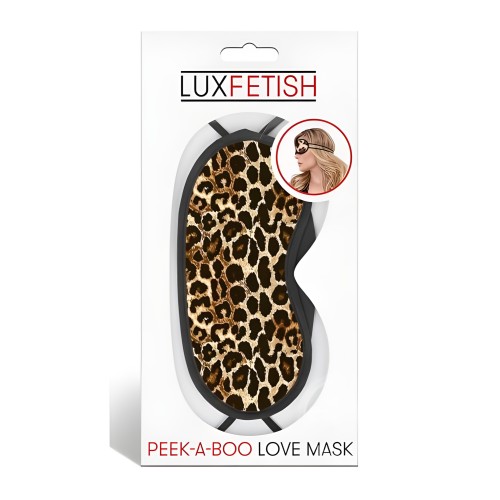 Máscara de Amor Peek-a-boo Leopardo Lux Fetish