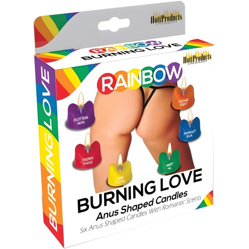 Burning Love Anus Candles Assorted Colors & Scents