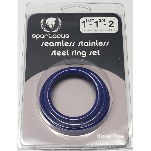 Set de C-rings de Acero Inoxidable Azul