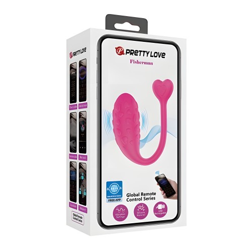 Pretty Love Fisherman Huevo Vibrador - Rosa Fucsia