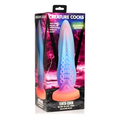 Tenta-cock Glow-in-the-dark Silicone Dildo