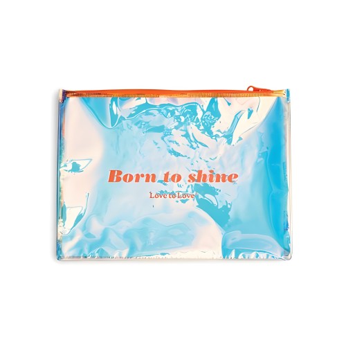 'Love To Love Born To Shine Pouch - Naranja Vivo