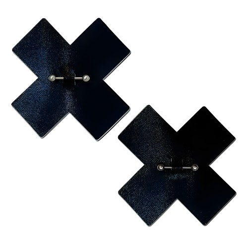 Pastease Liquid Black Plus X - Pasties con Piercing de Barra