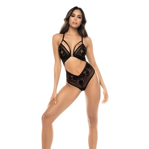 Lace & Mesh Teddy Black L/Xl