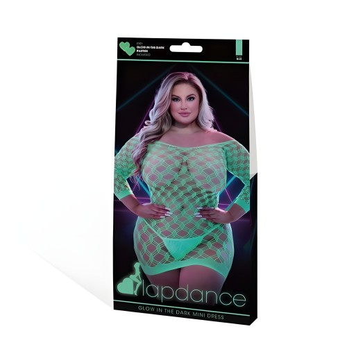 Lapdance Glow In The Dark Mini Dress - Plus Size