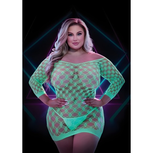 Lapdance Glow In The Dark Mini Dress - Talla Grande