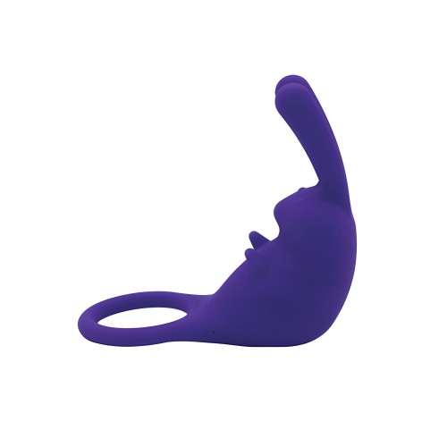Natalie's Toy Box The Cock Hopper Cock Ring & Bullet Vibrator - Purple