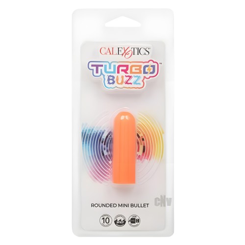 Turbo Buzz Rounded Mini Bullet Stimulator - Orange