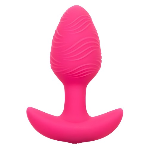 Cheeky Glow In The Dark Vibrating Butt Plug - Pink