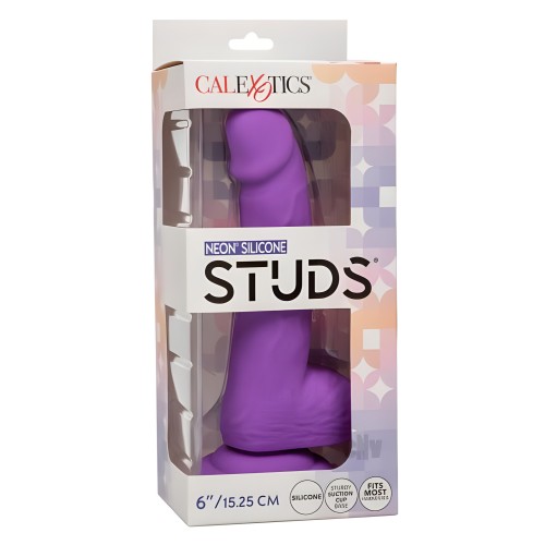Silicone Studs Neon Dildo – Vibrant Pleasure