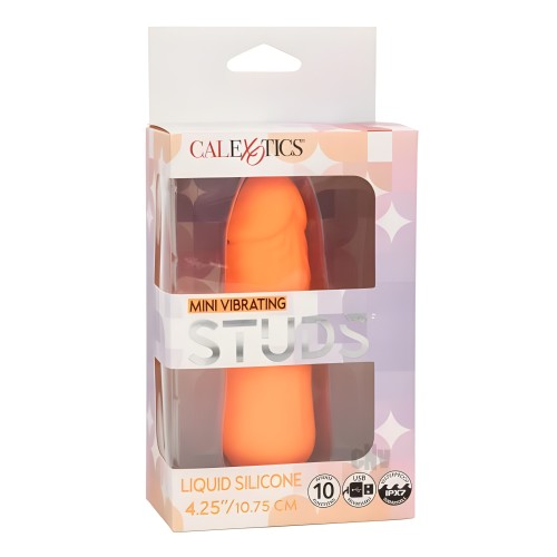 Vibrador Mini Studs de Silicona Naranja