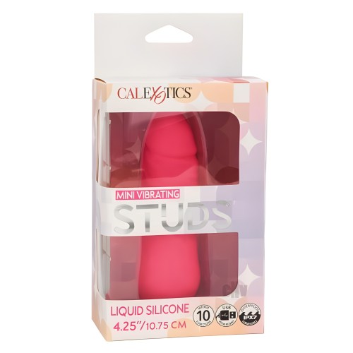Silicone Studs Mini Vibrating Studs - Pink
