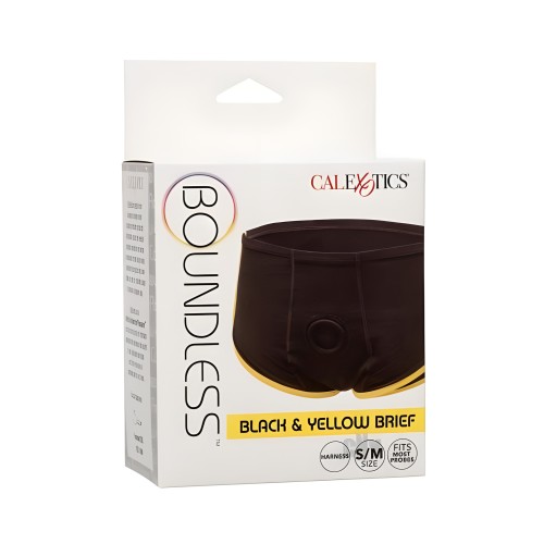 Boundless Boxer Brief - Black/Yellow S/M