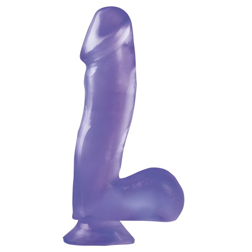Basix Rubber Works 6.5 Dong with Suction Cup - Purple