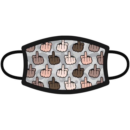 Middle Finger Face Mask - Fun Safety Accessory