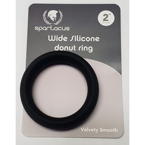 Anillo Donut de Silicona Ancha Negro 2
