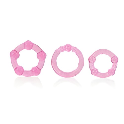 Silicone Island Rings - Pink