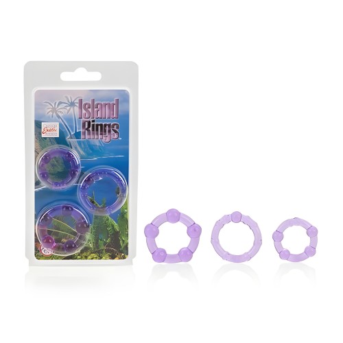 Anillos de Silicona Isla - Púrpura