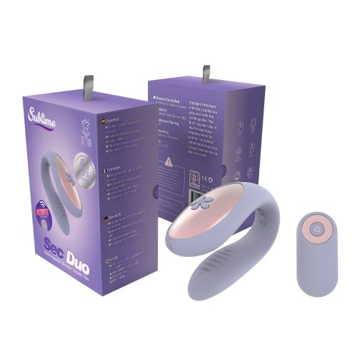Sublime Sec Duo Vibrador para Parejas para Mayor Intimidad