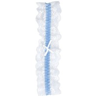 Garter de Encaje - Blanco/Azul