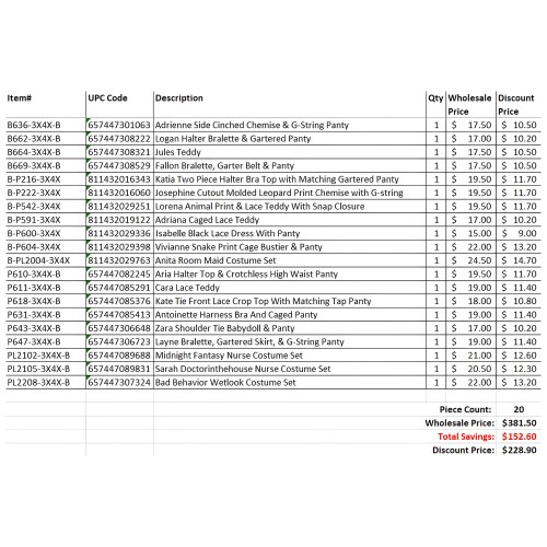 Bolsa de Agarrar de 20 Piezas FL - Variedad Elegante para Ti